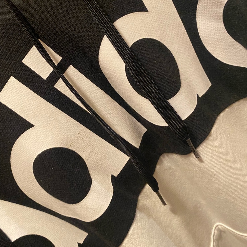 ADIDAS B&W HOODIE